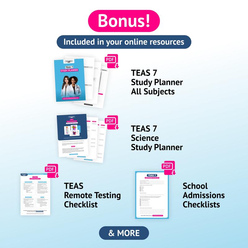 ATI TEAS 7 Study Guide In Color - Comprehensive Nursing Exam Prep